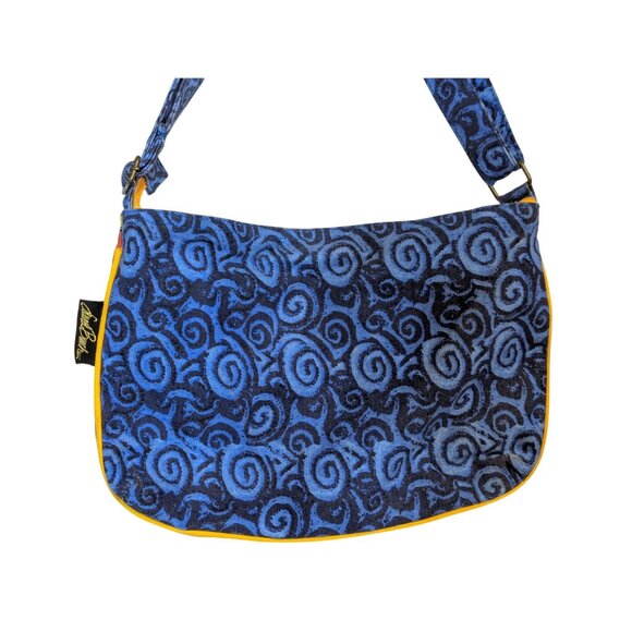 Handmade Shoulder Bag With Colorful Artistic Design By Laurel Burch READ - Picture 6 of 6